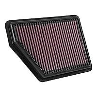 K&N Engine Air Filter: Reusable, Clean Every 75,000 Miles, Washable, Premium, Replacement Car Air Filter: Compatible with 2016-2019 Honda Civic L4 2.0L, 33-5045