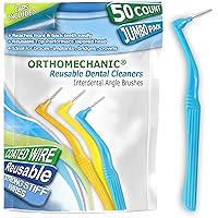 Interdental Brush Angle Cleaners - Jumbo Pack (50 Brushes) (Standard) - Remove Plaque - Toothpick … … …