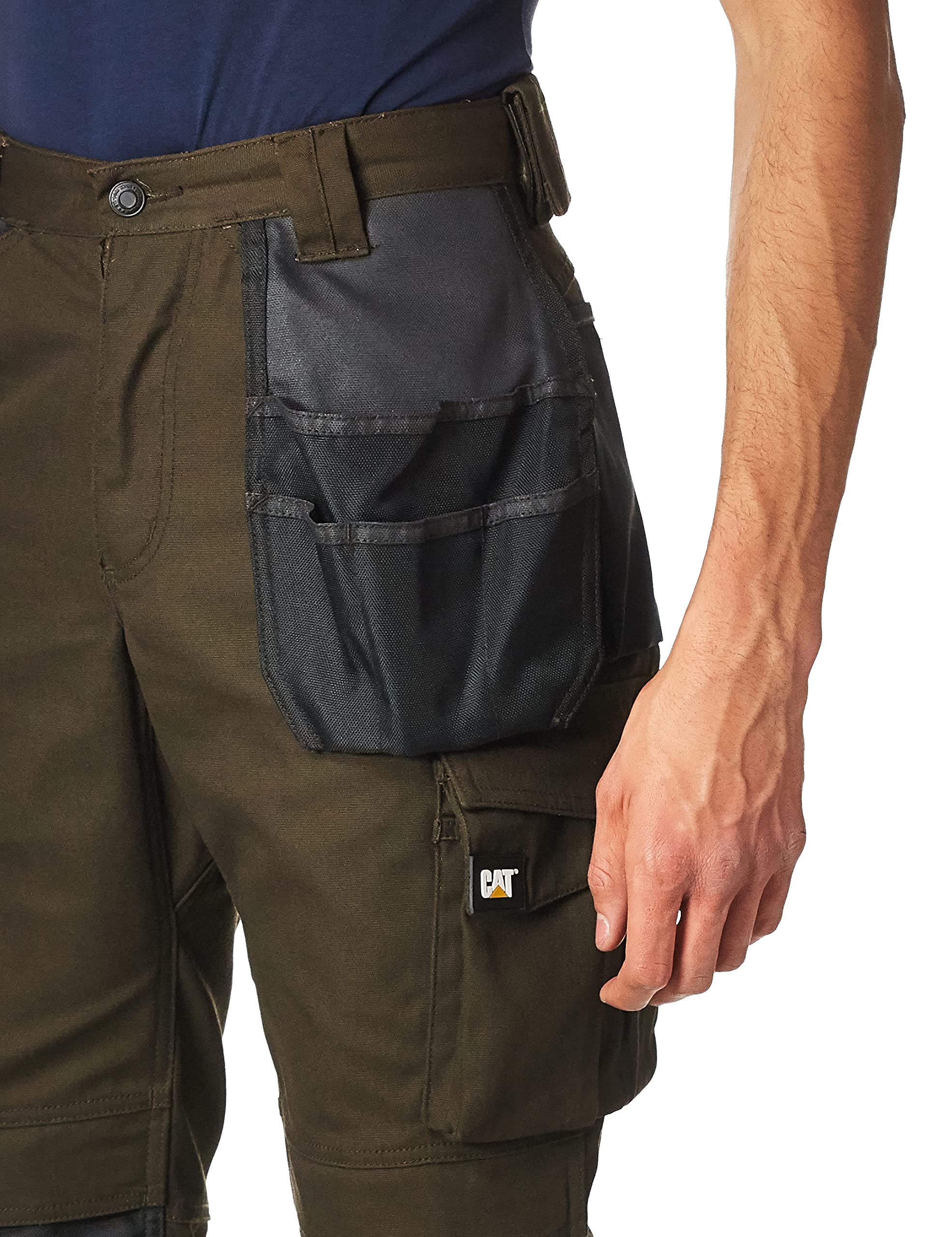 Caterpillar Trademark Work Pants for Men Built from Tough Canvas Fabric with Cargo Space and Ease of Movement, Classic Fit