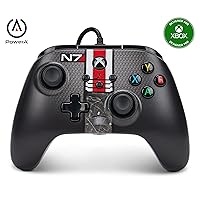 PowerA Enhanced Wired Controller for Xbox Series X|S - Mass Effect N7, Officially Licensed for Xbox