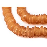 TheBeadChest Rose Annular Wound Dogon Beads (14mm)