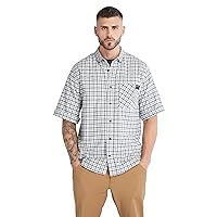 Timberland PRO Woodfort Short-Sleeve Lightweight Flannel Flex Shirt
