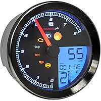 Koso North America BA051310 TNT-B Multi-Function Gauge - Black Bezel