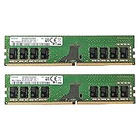 16GB (2x8GB) DDR4 2666MHz DIMM PC4-21300 UDIMM Non-ECC 1Rx8 1.2V CL19 288-Pin Desktop Computer RAM Memory Upgrade Kit M378A1K43CB2-CTD