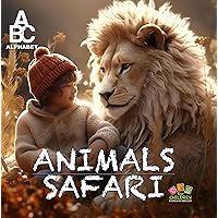 ABC Alphabet Animals Safari: ABC Alphabet Illustrations Series for toddlers ages 1-3