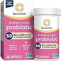 Women's Probiotic Capsules, 50 Billion CFU Guaranteed, Supports pH Balance, Vaginal, Urinary, Digestive and Immune Health(2), L. Rhamnosus GG, Dairy, Soy and Gluten-Free, 60 Count