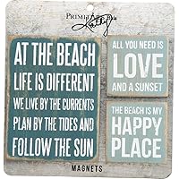 Primitives by Kathy #27502 Wooden Magnet Set, Beach Large