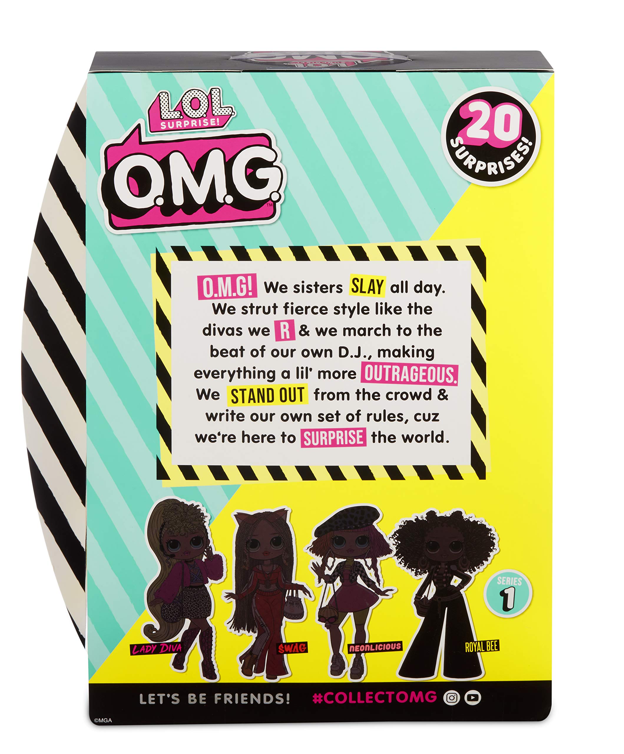 L.O.L. Surprise! O.M.G. Royal Bee Fashion Doll with 20 Surprises