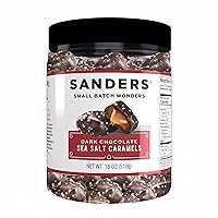 Sanders Dark Chocolate Sea Salt Caramels - 18 oz Tub