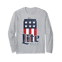 Coors Lite Beer Classic American Flag Can Long Sleeve T-Shirt