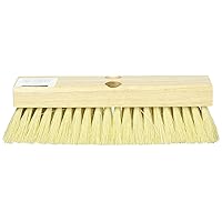 08755 Tampico Deck Scrub Brush with 1 Tapered and 1 Threaded Hole, 10-Inch