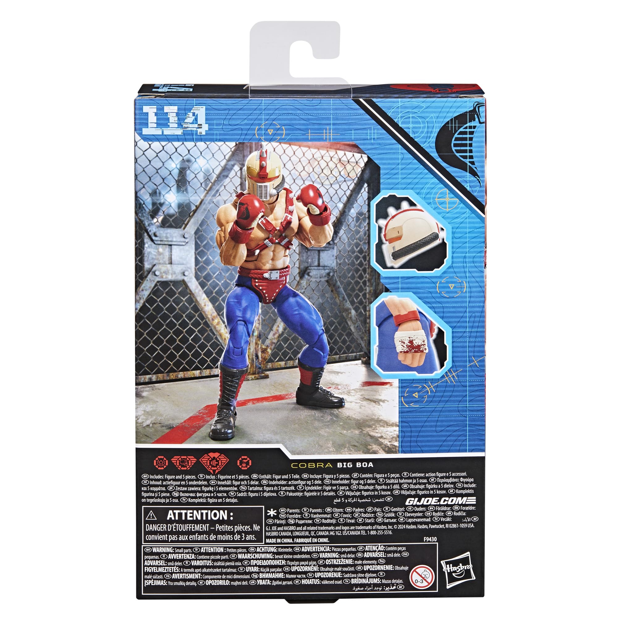 G.I. Joe Classified Series #114, Big Boa, Collectible 6-Inch Action Figure with 5 Accessories
