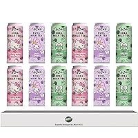 [Pack of 12] Taiwanese Style Canned Boba Milk Tea, Kawaii Cute Canned Design, Authentic Flavor, Ready-to-Drink Bubble Milk Tea - Premium Quality Asian Beverage - 310ML (Mix 12 Pack)