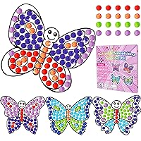 Spring Butterfly Arts and Crafts, Art Crafts Suncatcher Kits for Children Teenagers Kids at 6-8, DIY Diamond Painting Kits for Girls at 4 5 10 12