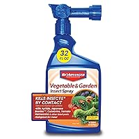 BioAdvanced 708480A Insect Killer, Vegetable Garden Insecticide, 32 Ounce, Ready-to-Spray