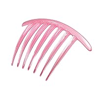 Caravan French Hand Painted Twist Comb, Satin Pink