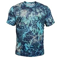 Kryptek Men's Hyperion Short Sleeve, Lightweight, Breathable, Stealthy Camo Hunting and Fishing Shirt