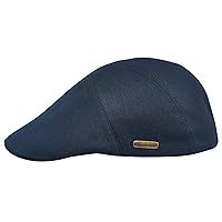 Sterkowski Ivy Five Peaked Cap | 100% Combed Cotton Flat Cap for Men and Women | Lightweight Hand Stitched Classic Flat Cap