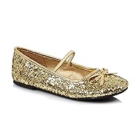 Ellie Shoes Children's Gold Glitter Ballet Flats
