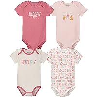 Juicy Couture womens 4 Pieces Pack Bodysuits