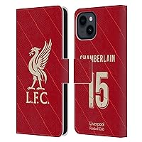 Head Case Designs Officially Licensed Liverpool Football Club Alex Oxlade - Chamberlain 2021/22 Players Home Kit 2nd Group Leather Book Wallet Case Cover Compatible with Apple iPhone 15