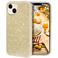 MILPROX Compatible with iPhone 13 Case (2021), Glitter Sparkly Shiny Bling Rubber Gel Shell Cases 3 Layers Shockproof Protective Bumper Cover for iPhone 13 6.1