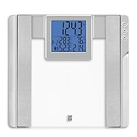 Weight Watchers Scales by Conair Scale for Body Weight, Digital Bathroom Scale with Body Fat and BMI in Large Display Clear