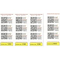 Dynotag® Web Enabled Smart Tags with DynoIQ™ & Lifetime Service. 12 Unique Sticker Set (1 Sticker Each of 12 dynotags) for Asset Management