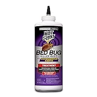 Hot Shot Bed Bug Killer Dust With Diatomaceous Earth For Insects 8 Ounces, Treatment For Bed Bugs
