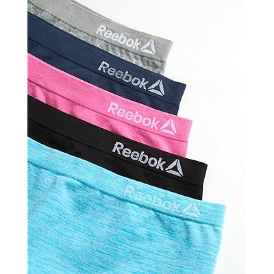 Reebok Girls' Underwear - Seamless Boyshort Panties (5 Pack)