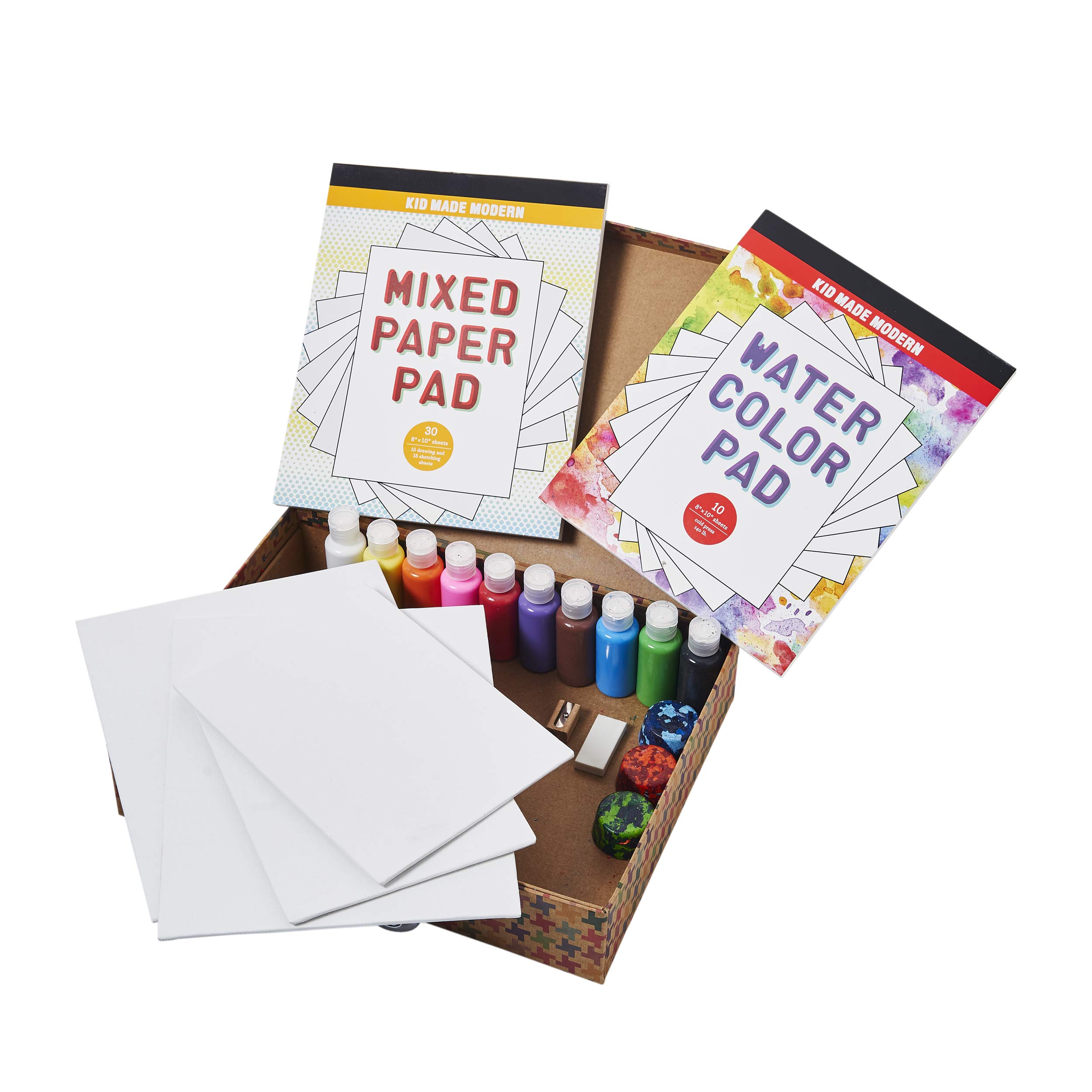 Kid Made Modern Studio in A Box Set - Painting Sketching and Coloring Arts and Crafts Kit