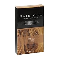 FHI Heat Hair Veil Powder Hair Filler for Fuller, Richer & Thicker Hair, Dark Blonde