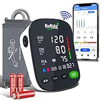 Blood Pressure Monitor for Home Use - HSA & FSA Eligible, Automatic Upper Arm Blood Pressure Machine, Adjustable Cuff 8”-17.5”, Bluetooth Bp Machine, Compatible for iOS & Android Devices
