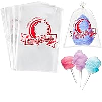 Cotton Candy Bags-300CT Cotton Candy Bags with Twist Ties, 0.5