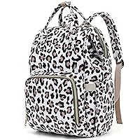 Leopard Laptop Backpack for Women Men, 15.6 inch College School Backpack Bookbag for Work/School/Travel/Business