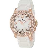 Charles-Hubert, Paris Women's 6789-WRG Premium Collection Ceramic and Stainless Steel with Swarovski Crystal Watch