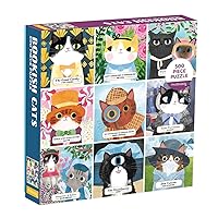 Bookish Cats 500 Piece Family Puzzle, Multicolor