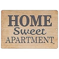 Funny Sarcastic Home Sweet Apartment Metal Tin Sign Wall Decor Picture Poster Art