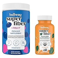 Bellway Super Fiber Powder + Fruit, Mixed Berry Super Fiber Capsules