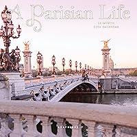 Graphique 2024 A Parisian Life Mini Wall Calendar | 7” x 7” | Thick Paper | Home & Office Organizer | Large Monthly Grid | 3 Languages & Marked Holidays | 4 Month Preview Page for 2025