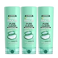 Garnier Hair Care Fructis Pure Clean Conditioner, 12 Fl Oz (Pack of 3) - Packaging May Vary