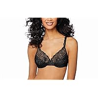 Bali Lace Desire Underwire Bra, Full-Coverage Lace Bra with Underwire Cups, Plunging Underwire Bra for Everyday Comfort