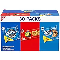 Nabisco Cookies & Cracker Variety Pack, OREO, RITZ & CHIPS AHOY!, 30 Snack Packs