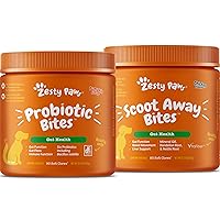 Probiotics for Dogs - Probiotics for Gut Flora, Digestive Health + Scoot Away Soft Chews for Dogs - with Bromelain