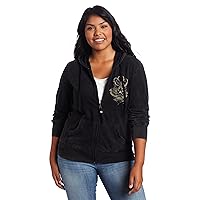 Southpole Junior's Plus Size Garment Washed Look Hoody