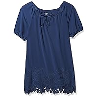 Sharagano Women's Off The Shoulder Yoryou Dress with Embroidered Hem