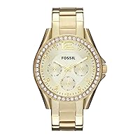 Riley Women's Watch with Crystal Accents and Stainless Steel Bracelet Band