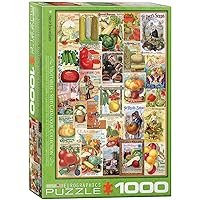 EuroGraphics Vegetables Smithsonian Seed Catalogues (1000 Piece) Puzzle (6000-0817)