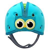 SafeheadBABY Award-Winning Infant Safety Helmet Baby Helmet for Crawling Walking Ultra-Lightweight Baby Head Protector Expandable and Breathable Toddler Head Protection Helmets - Owl Blue