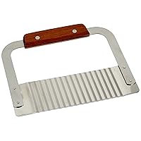 Winco 7-Inch Blade Serrator with Wooden Handle